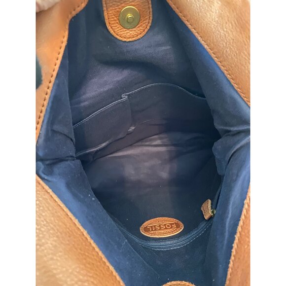 Fossil Blue and Brown Shoulder Bag - Picture 10 of 15